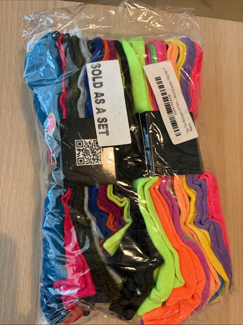 Assorted Neon Low-Cut Socks - Multicolor Pack